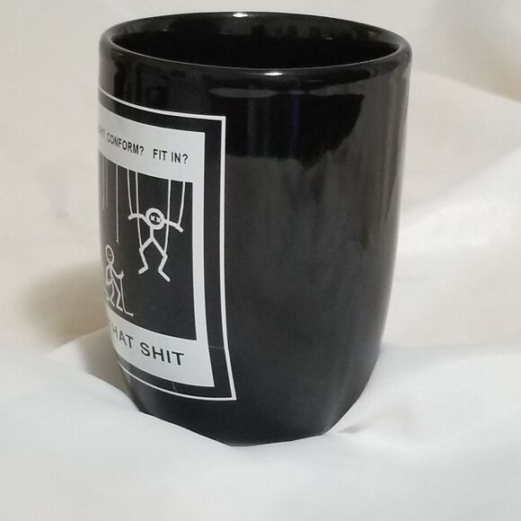 Black and White "F" That Shit Coffee Mug - Picture 3 of 6